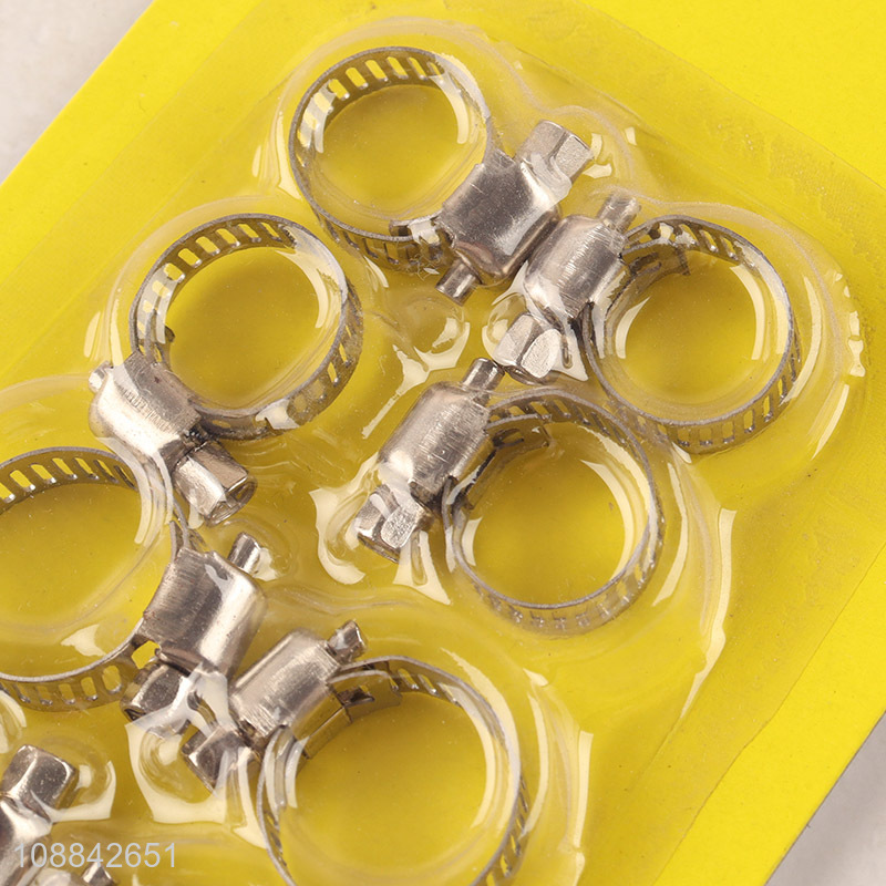 Factory supply 10pcs stainless steel hose clamps pipe clamps
