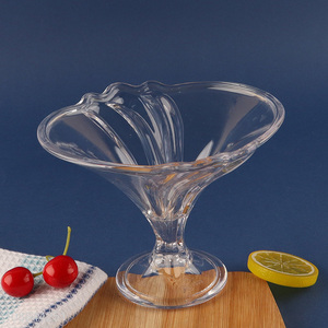 High Quality Acrylic Ice Cream Bowl Clear Dessert Cup