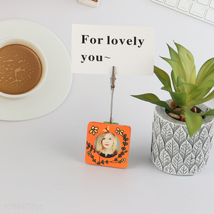 Top quality desktop mini photo frame name card holder