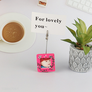 Best sale desktop standing name card holder <em>photo</em> <em>frame</em> wholesale