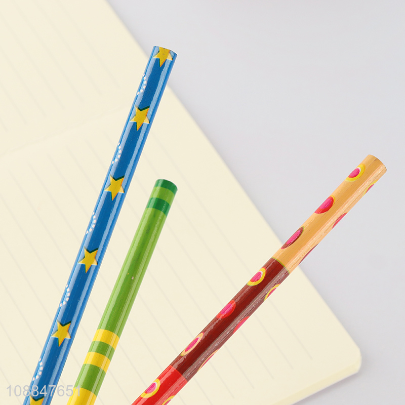 Hot Selling Colorful Pencils with Cute Cartoon Toppers