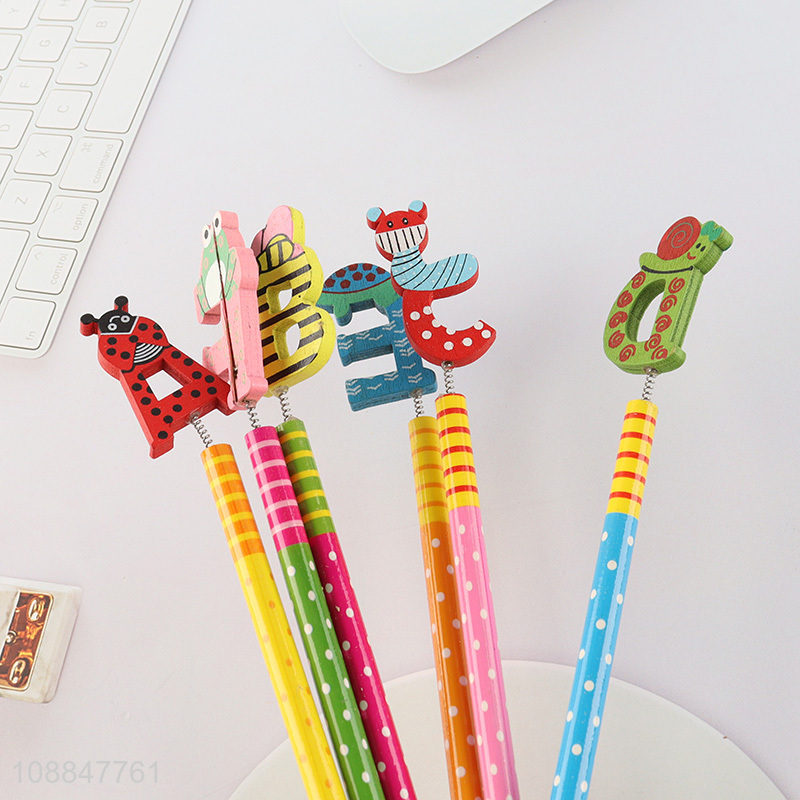 China Imports Kawaii Cartoon Pencil with Cute Toppers