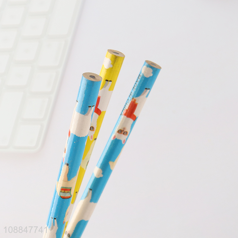 Good Quality Colorful Pencils with Cute Cartoon Toppers