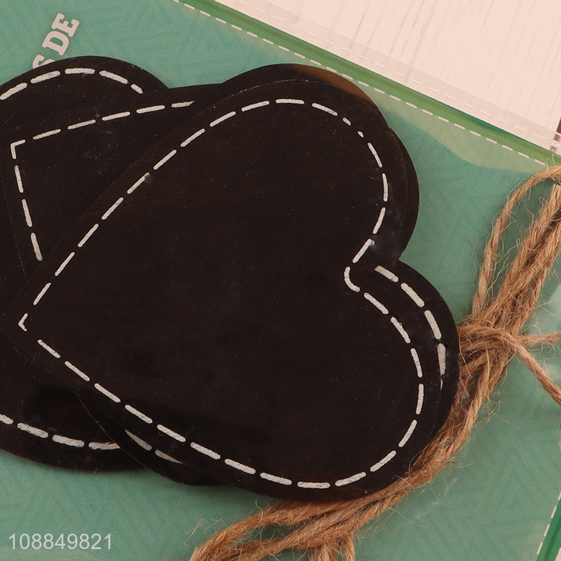 Good sale heart shape mini hanging blackboard for decoration