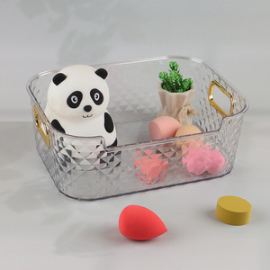Hot items clear plastic storage box with handle