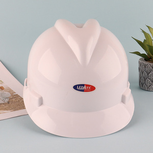 Factory price V-type safety helmet plastic hard hat for construction