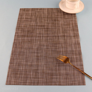 Good price heat resistant woven pvc placemats for dining table