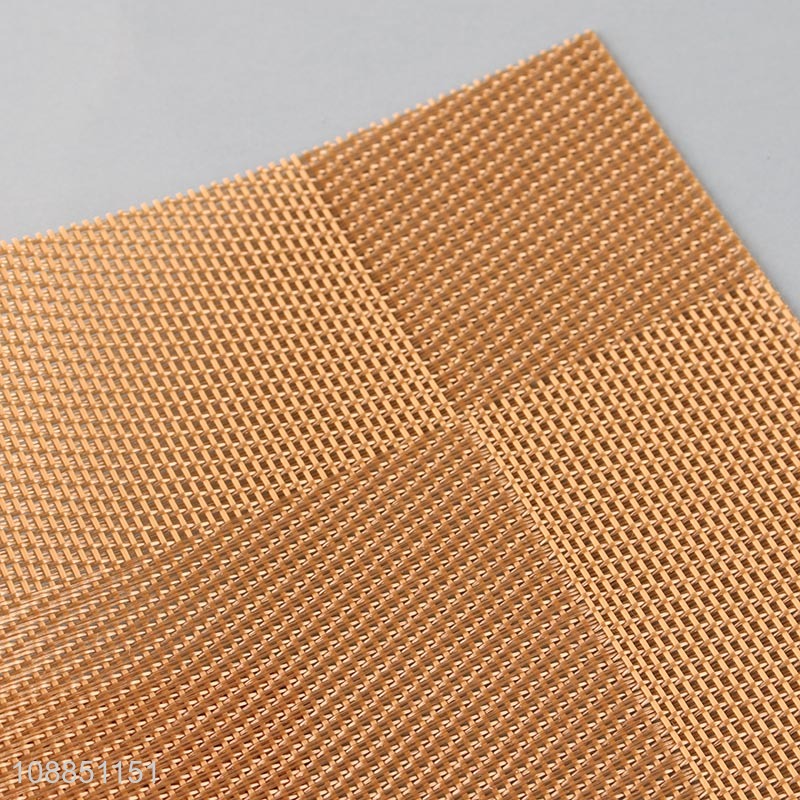 New arrival heat resistant table mats anti-slip woven placemats