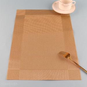 New arrival heat resistant table mats anti-slip woven placemats