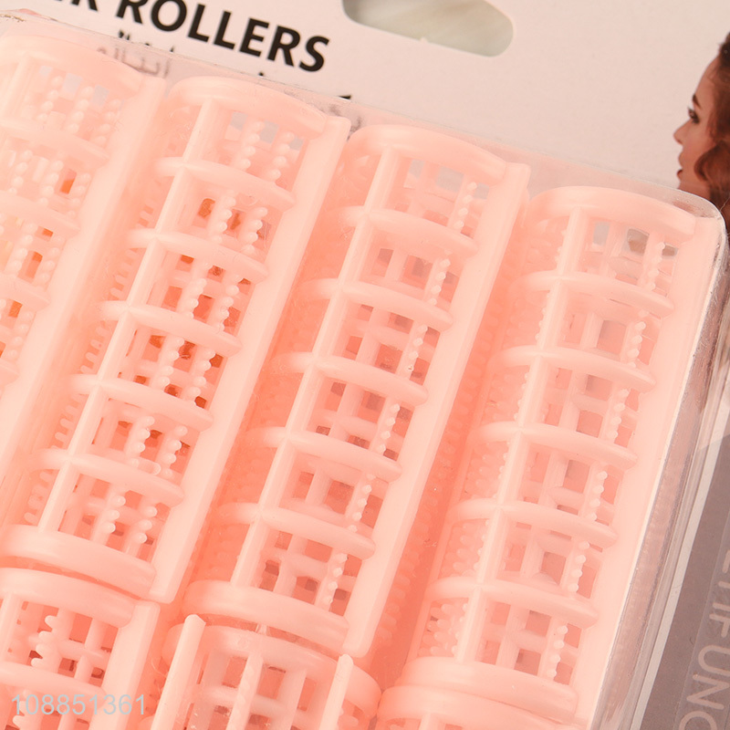 Good quality 8pcs plastic hair rollers hairdressing rollers for women