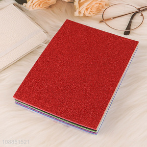Wholesale 10 sheets glitter color  paper cardstock for DIY craft