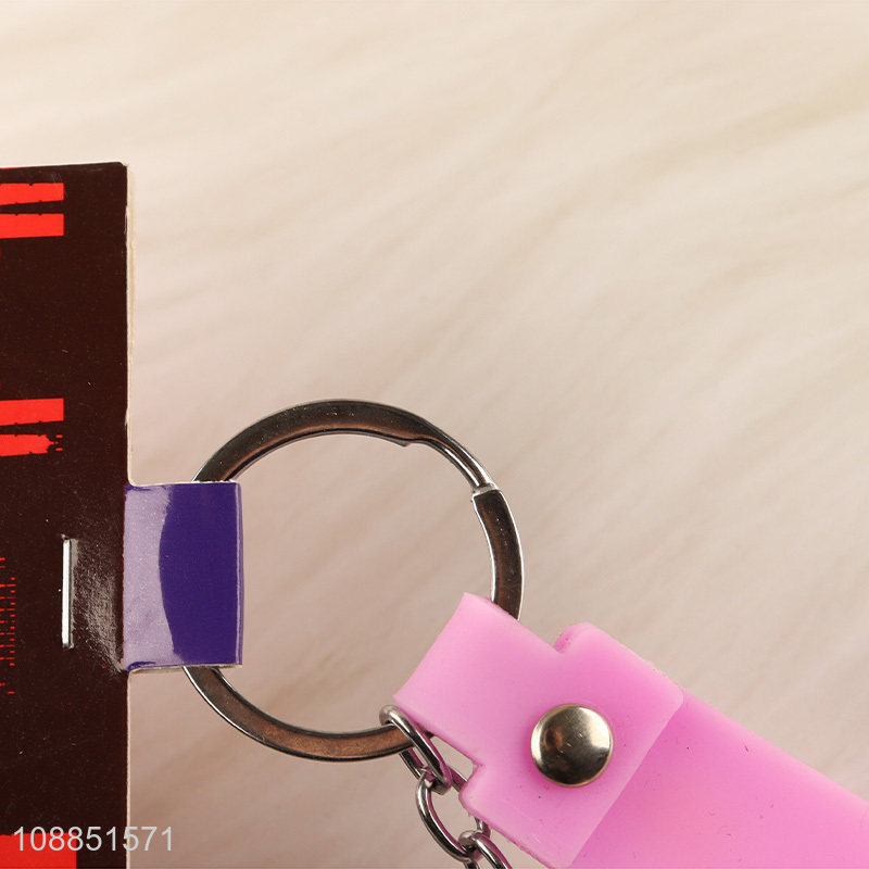 Wholesale cute cartoon key chain soft pvc keychain bag pendant