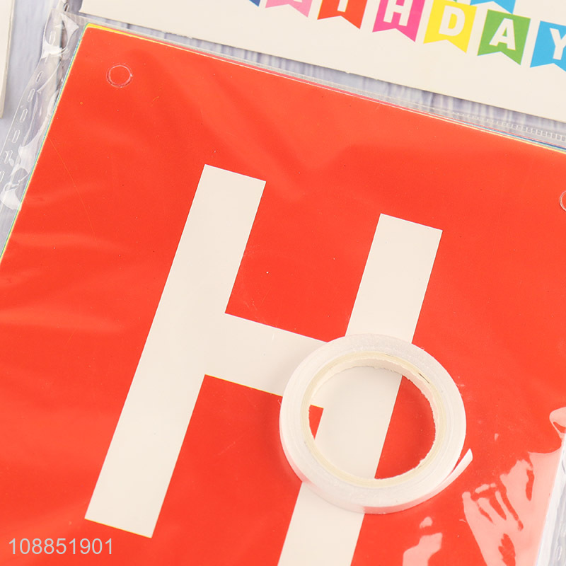 Online wholesale happy birthday banner for birthday party decoration