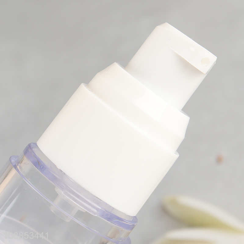 Good quality 15ml clear empty airless cosmetic cream pump bottle