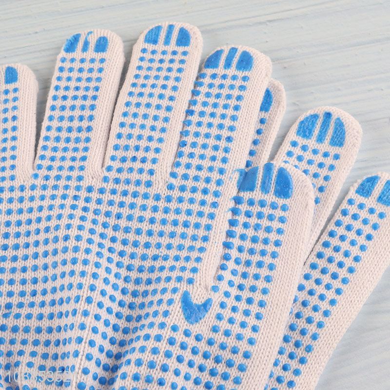 Hot selling pvc dot cotton work gloves for garage warehouse construction