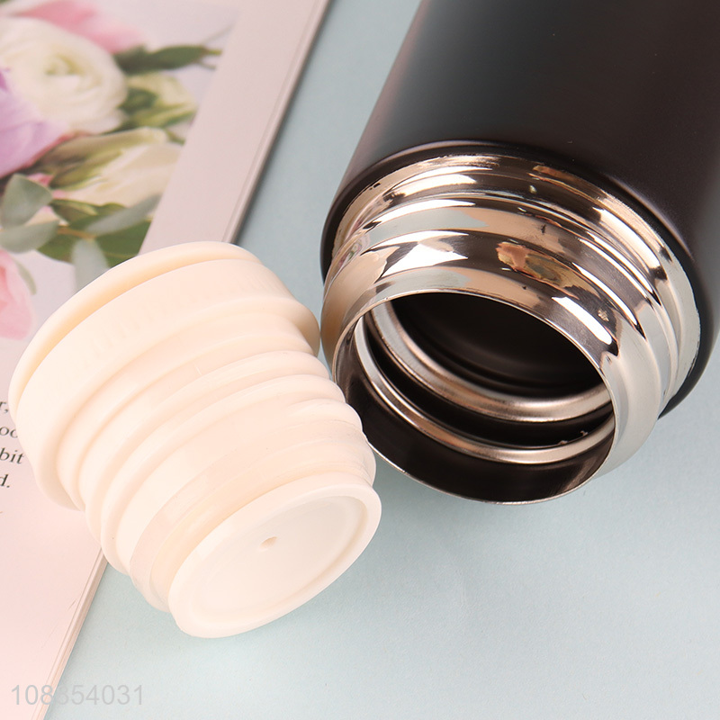 Wholesale 500ml  portable spill-proof lid stainless steel double wall insulated water bottle