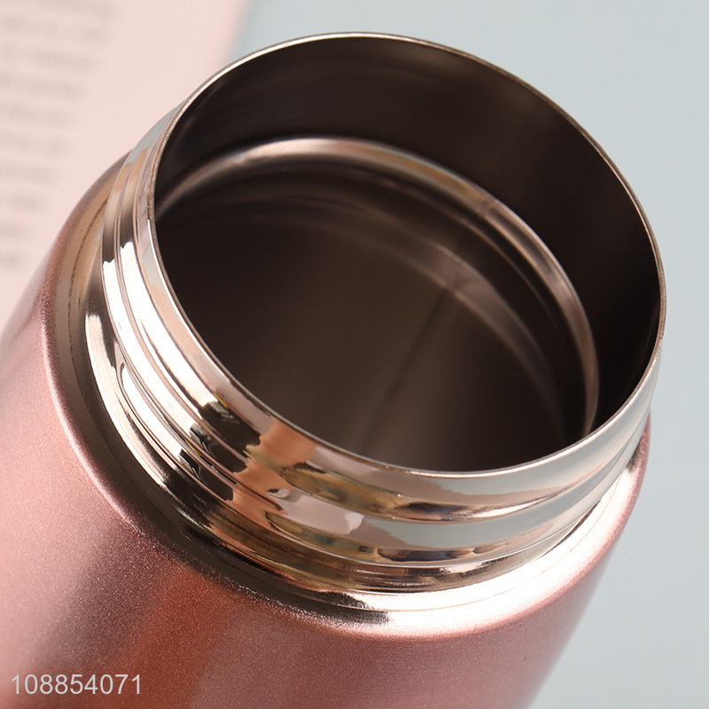 Wholesale 360ml stainless steel double wall insulated water bottle with tea filter