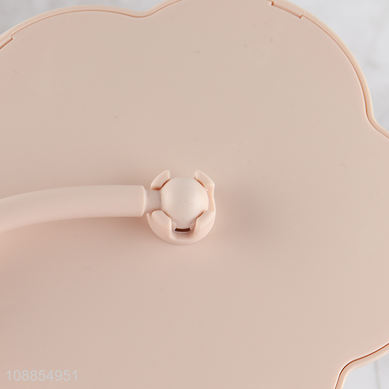 New product flower shaped adjustable high definition desktop makeup mirror