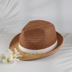 Latest products women fashionable summer outdoor beach hat <em>straw</em> hat