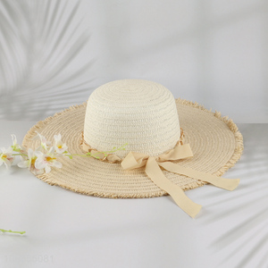 Factory direct sale fashionable summer beach hat <em>straw</em> hat wholesale