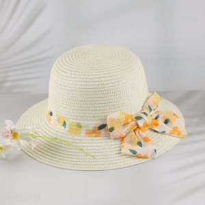 Latest design women ladies summer sun hat <em>straw</em> hat for sale