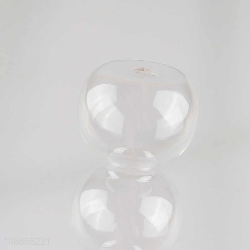 Latest products transparent glass bulk ball flower vase