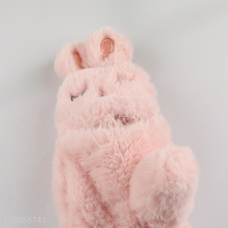 New product pink warm outdoor cute fingerless girls winter gloves