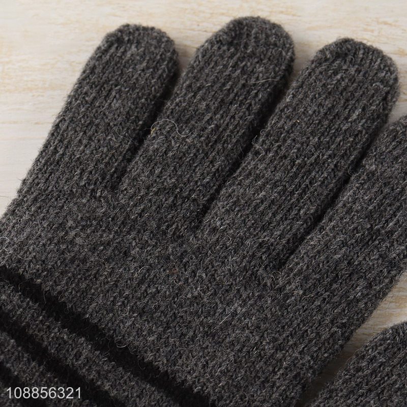 New product men women winter warm gloves outdoor knitted gloves