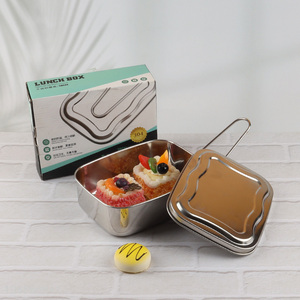 Factory price stainless steel portable lunch box for sale
