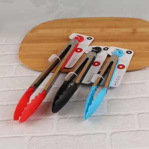 Yiwu factory non-slip food tong barbecue serving tongs for sale