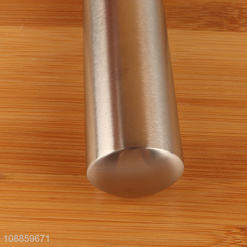Yiwu market stainless steel pastry dough rolling pin for home