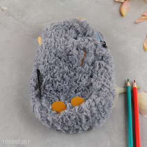 New product cute fluffy plush pencil case large capacity pencil pouch