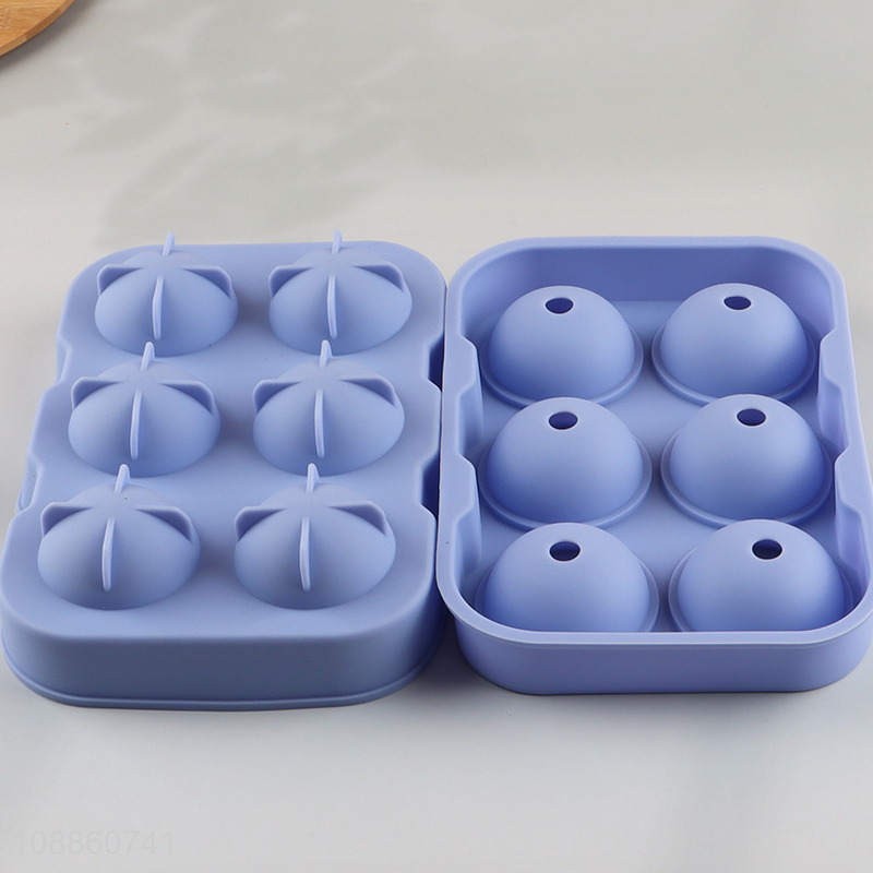 Factory supply silicone ice cube mold ice ball tray