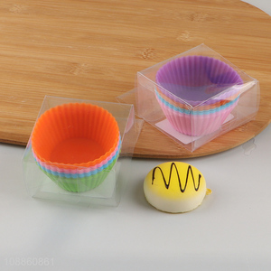 Hot products silicone colorful non-stick cake cup for baking