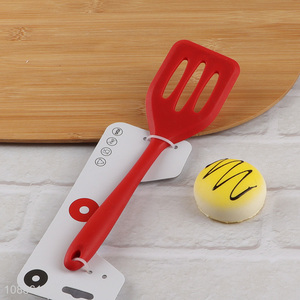 Best selling red cooking kitchen utensils slotted spatula wholesale