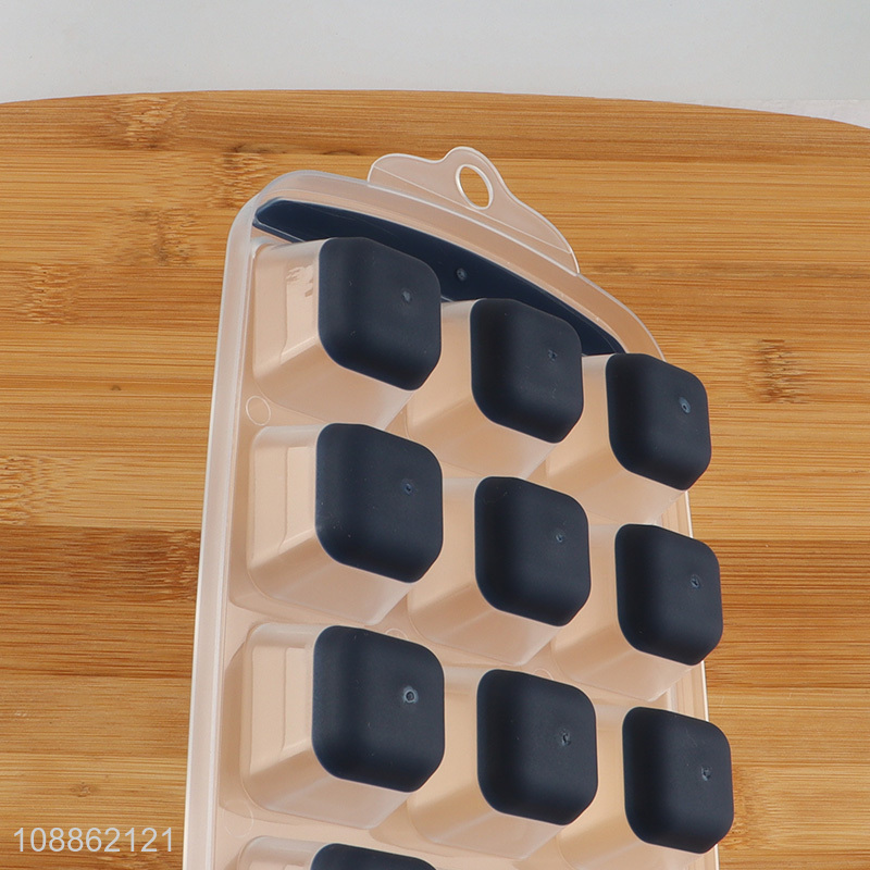 Factory price square ice cube tray for freezer whiskey cocktail