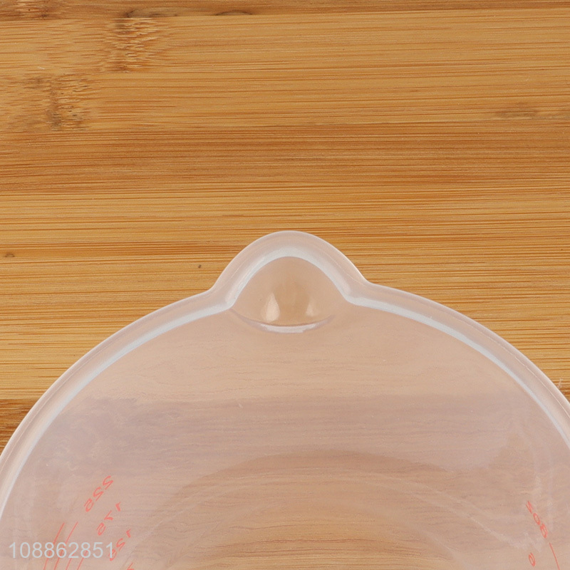 Wholesale 250 500 1000ml clear plastic measuring cup with spout