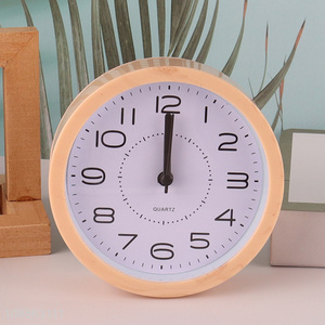 Popular products round home students table clock desk clock