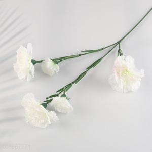 Top selling 5heads natural polyester <em>artificial</em> carnation <em>flower</em>