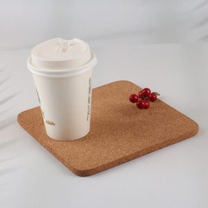 High quality square thick absorbent cork coasters cork boards for drinks