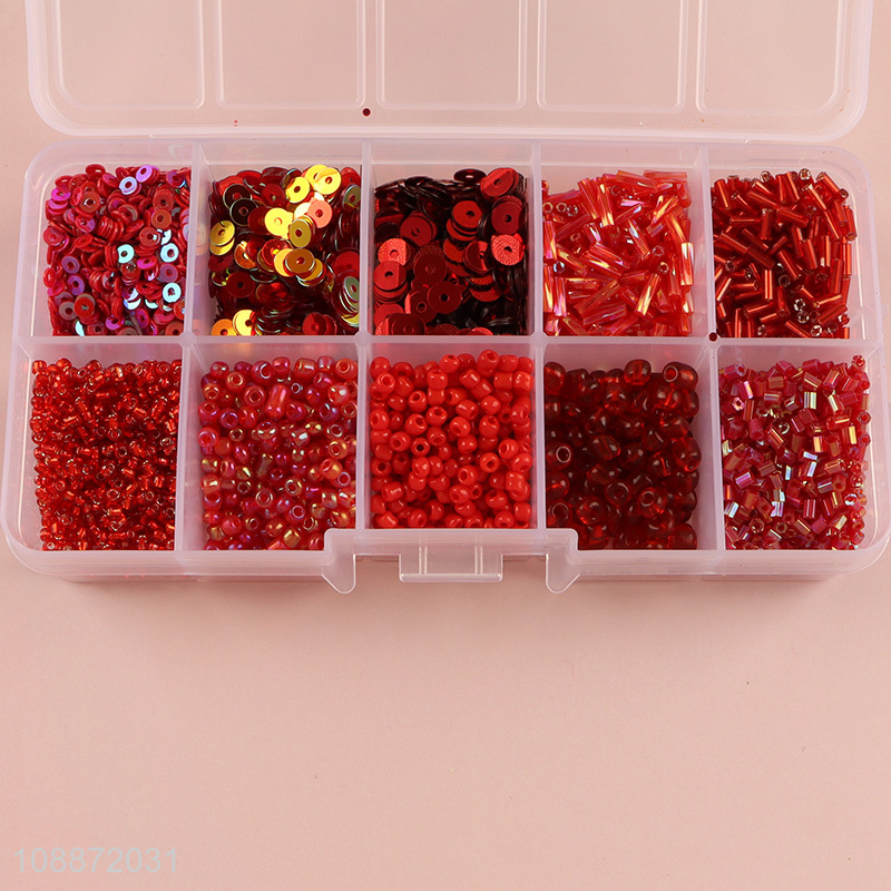 Hot selling pop beads diy jewelry bracelet making kit with divided storage case