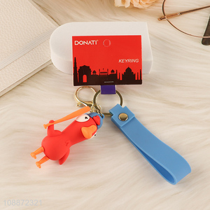 Top products cartoon portable silicone pendant keychain