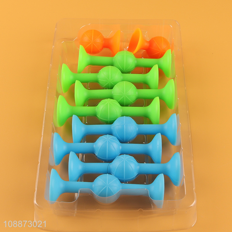 Good quality suction cup toys soft building stacking bath toy for toddlers
