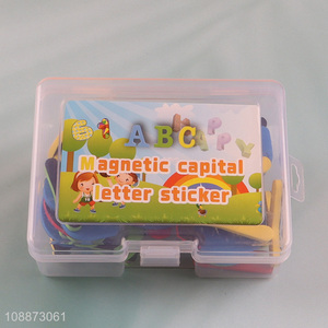 Wholesale alphabet fridge magnet educational spelling learning toy for kids