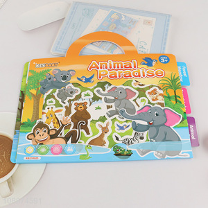 Good sale animal paradise activity reusable sticker book for kids