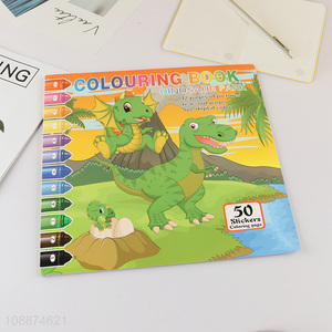 Top quality dinosaur park children colouring book