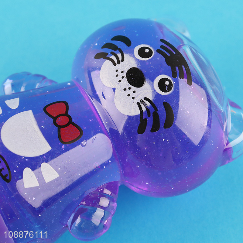 Yiwu market cartoon tiger kids non-toxic crystal slime toys