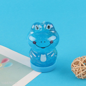 Best sale cartoon frog soft crystal mud toys crystal slime toys