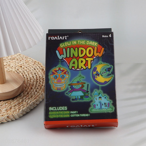 New Product Glow In The Dark Hallowwen Window Art Suncatchers Paint Kit