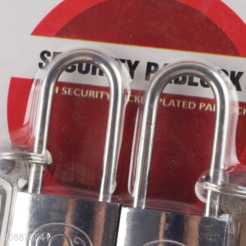 China factory 2pcs silver high security security padlock